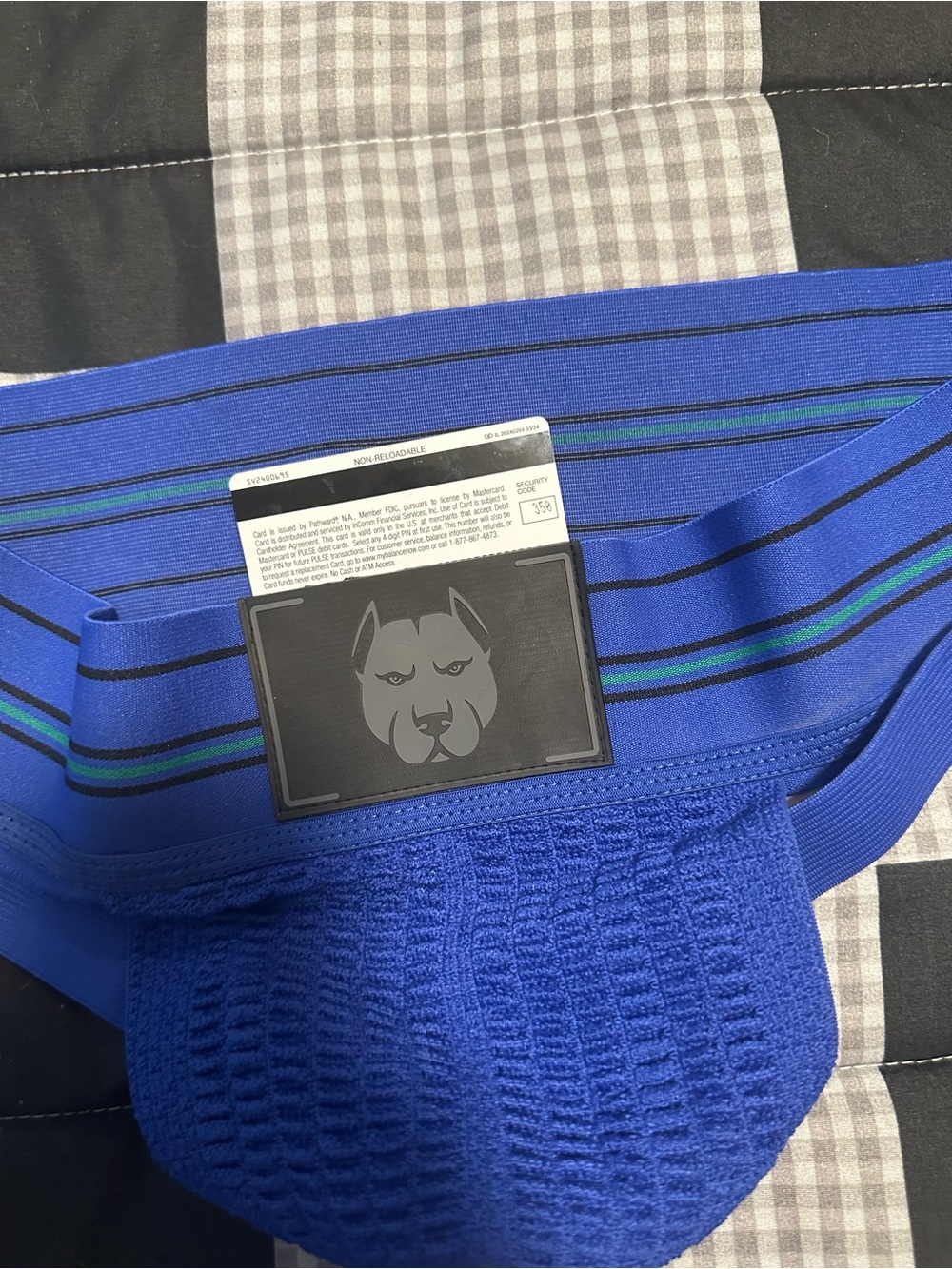 Blue jockstrap - Picture 3 of 5